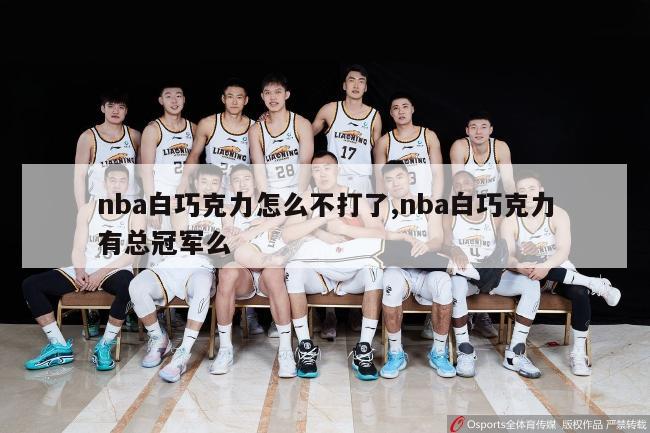 nba白巧克力怎么不打了,nba白巧克力有总冠军么