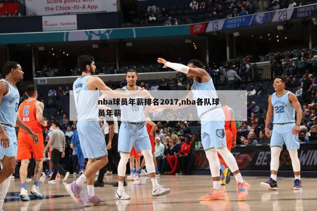 nba球员年薪排名2017,nba各队球员年薪